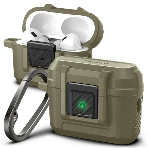 Kup Case Spigen Lock Fit Apple AirPods Pro 2/1 Vintage Khaki - SPN2767 - {ean13} - Sklep Home Screen