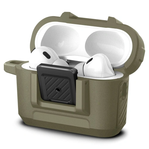 Kup Case Spigen Lock Fit Apple AirPods Pro 2/1 Vintage Khaki - SPN2767 - {ean13} - Sklep Home Screen
