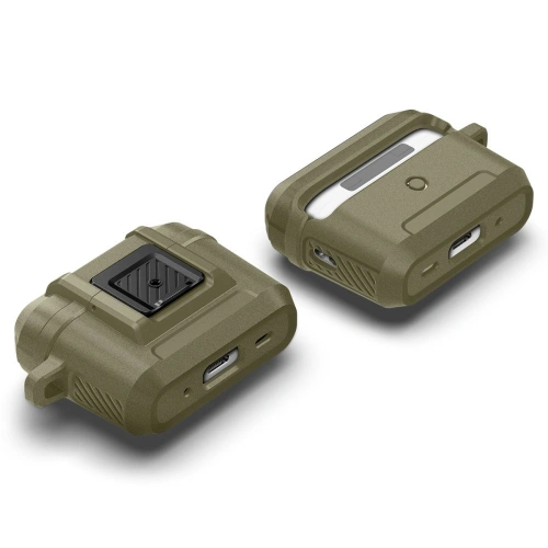 Kup Case Spigen Lock Fit Apple AirPods Pro 2/1 Vintage Khaki - SPN2767 - {ean13} - Sklep Home Screen
