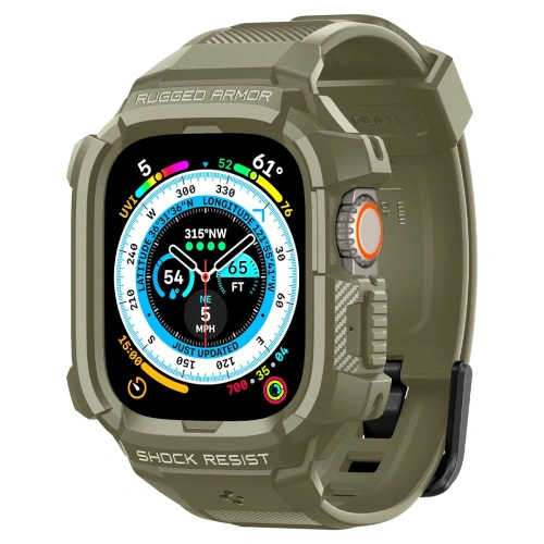 Buy Band + case Spigen Rugged Armor Pro Apple Watch Ultra 49mm Vintage Khaki - SPN2769 - {ean13} - Home Screen Store Europe