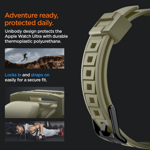 Buy Band + case Spigen Rugged Armor Pro Apple Watch Ultra 49mm Vintage Khaki - SPN2769 - {ean13} - Home Screen Store Europe