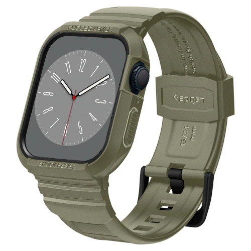 Kup Belt + case Spigen Rugged Armor Pro Apple Watch 4/5/6/7/SE 44/45mm Vintage Khaki - SPN2770 - {ean13} - Sklep Home Screen