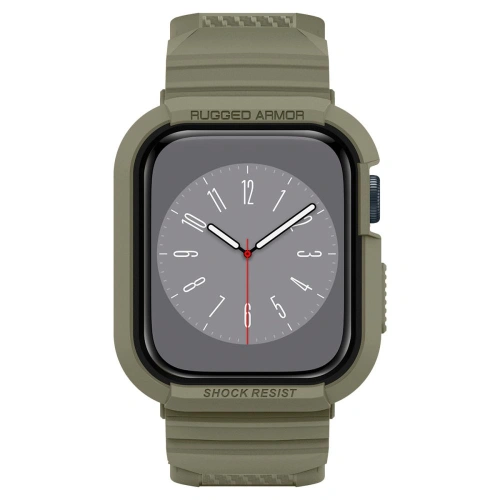 Kup Belt + case Spigen Rugged Armor Pro Apple Watch 4/5/6/7/SE 44/45mm Vintage Khaki - SPN2770 - {ean13} - Sklep Home Screen