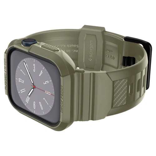 Kup Belt + case Spigen Rugged Armor Pro Apple Watch 4/5/6/7/SE 44/45mm Vintage Khaki - SPN2770 - {ean13} - Sklep Home Screen