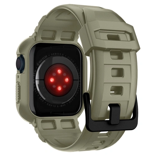 Kup Belt + case Spigen Rugged Armor Pro Apple Watch 4/5/6/7/SE 44/45mm Vintage Khaki - SPN2770 - {ean13} - Sklep Home Screen