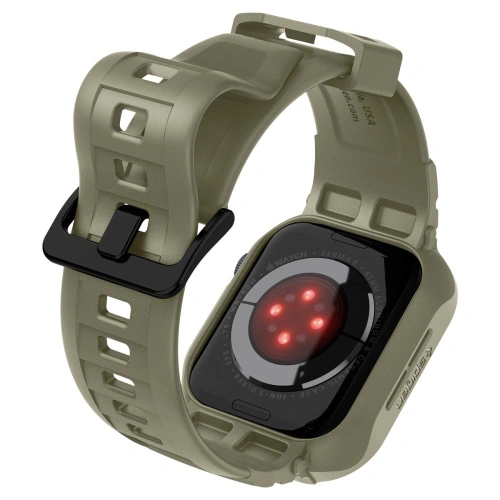 Kup Belt + case Spigen Rugged Armor Pro Apple Watch 4/5/6/7/SE 44/45mm Vintage Khaki - SPN2770 - {ean13} - Sklep Home Screen