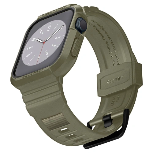 Kup Belt + case Spigen Rugged Armor Pro Apple Watch 4/5/6/7/SE 44/45mm Vintage Khaki - SPN2770 - {ean13} - Sklep Home Screen