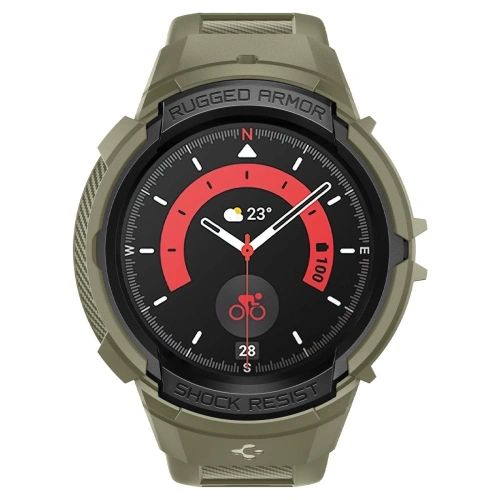 Kup Pasek + etui Spigen Rugged Armor Pro Samsung Galaxy Watch 5 Pro 45mm Vintage Khaki - SPN2771 - {ean13} - Sklep Home Screen