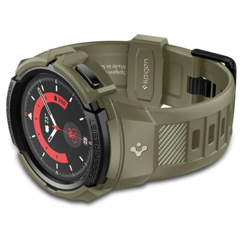 Kup Pasek + etui Spigen Rugged Armor Pro Samsung Galaxy Watch 5 Pro 45mm Vintage Khaki - SPN2771 - {ean13} - Sklep Home Screen