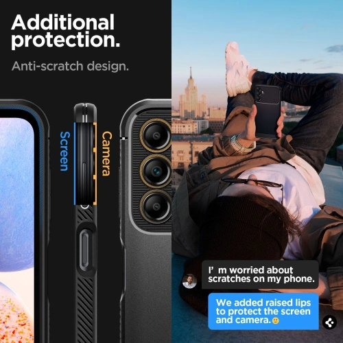Kup Spigen Samsung Gehäuse Rugged Armor Galaxy A14 5G Mattschwarz - SPN2772 - {ean13} - Sklep Home Screen