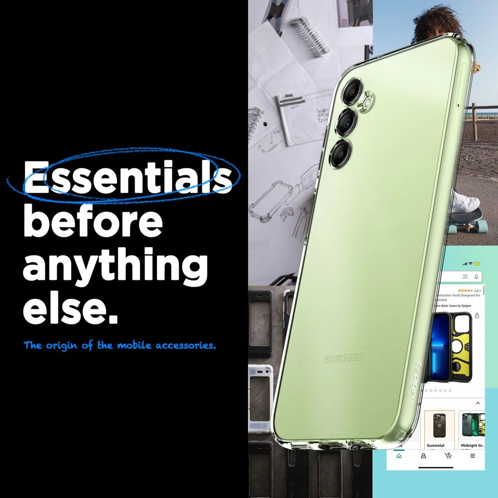 Etui Spigen Liquid Crystal Samsung Galaxy A14 5G Crystal Clear