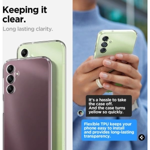Kup Etui Spigen Liquid Crystal Samsung Galaxy A14 5G Crystal Clear - SPN2773 - {ean13} - Sklep Home Screen