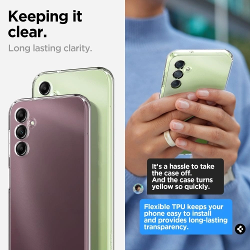 Kup Etui Spigen Liquid Crystal Samsung Galaxy A14 5G Crystal Clear - SPN2773 - {ean13} - Sklep Home Screen