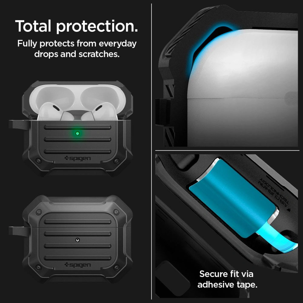 Etui Spigen Tough Armor Mag MagSafe Apple Airpods Pro 2/1 Black