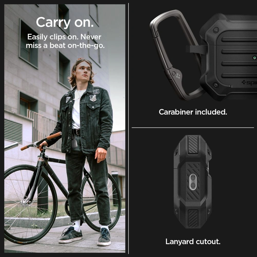 Etui Spigen Tough Armor Mag MagSafe Apple Airpods Pro 2/1 Black