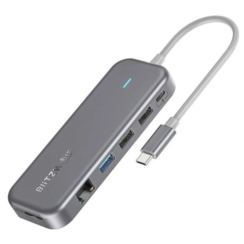 Kup Adaptér 11v1 HUB USB-C Blitzwolf BW-TH11 HDMI x2, USB3.0, USB2.0 x2, SD/TF, VGA, USB-C x2 a RJ45 - BLZ521 - {ean13} - Sklep Home Screen