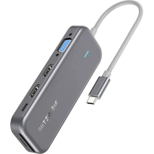 Buy Blitzwolf 11w1 HUB USB-C Blitzwolf BW-TH11 HDMI x2, USB3.0, USB2.0 x2, SD/TF, VGA, USB-C x2 and RJ45 - BLZ521 - {ean13} - Home Screen Store Europe