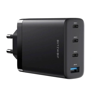 Kup Încărcător rețea Blitzwolf BW-S23, 3x USB-C, USB-A, GaN 100W (negru) - BLZ524 - {ean13} - Sklep Home Screen