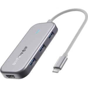 Buy 7in1 Blitzwolf HUB BW-TH5 USB-C 1x HDMI, 3x USB 3.0, 1x USB-C PD, 1x SD, 1x Micro SD - BLZ525 - {ean13} - Home Screen Store Europe