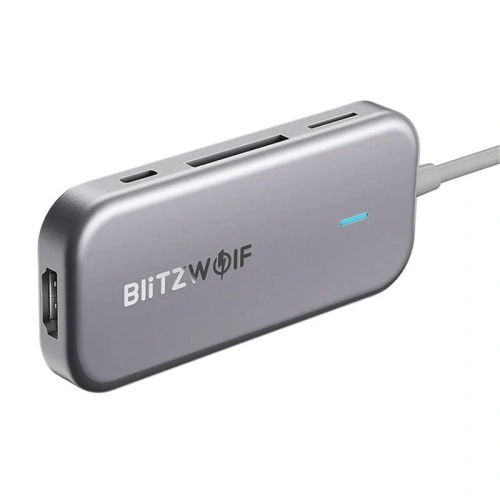 Kup Adaptor 7w1 HUB Blitzwolf BW-TH5 USB-C 1x HDMI, 3x USB 3.0, 1x USB-C PD, 1x SD, 1x Micro SD - BLZ525 - {ean13} - Sklep Home Screen