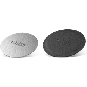Tech-Protect Metalplate Magnetic Car Mount Silver & Black [2 PACK]