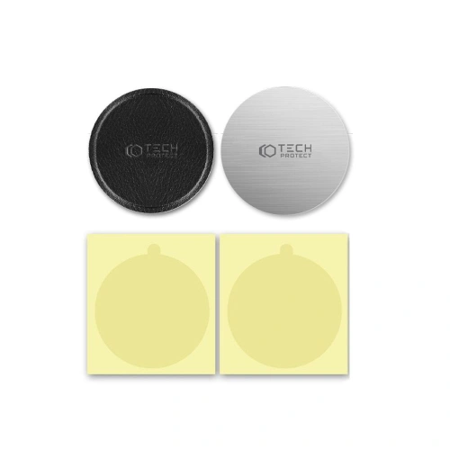 Kup Blăști pentru Suporturi Magnetice Tech-Protect Metalplate Suport Magnetic pentru Mașină Argintiu și Negru [2 PACK] - THP1752 - {ean13} - Sklep Home Screen