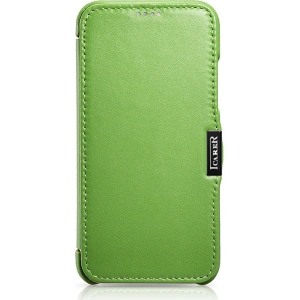 Kup Eui Kožené s klapkou/zavíratelné iCarer Metal Clip Vintage Folio iPhone XS / iPhone X Zelená (RIX02-GN) - ICR483 - {ean13} - Sklep Home Screen