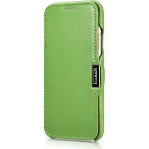 Kup Eui Kožené s klapkou/zavíratelné iCarer Metal Clip Vintage Folio iPhone XS / iPhone X Zelená (RIX02-GN) - ICR483 - {ean13} - Sklep Home Screen
