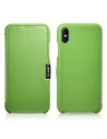 Kup Eui Bőr tok klappal/zárható iCarer Fém Klipsz Vintage Folio iPhone XS / iPhone X Zöld (RIX02-GN) - ICR483 - {ean13} - Sklep Home Screen