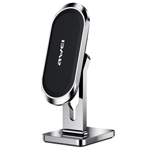 Kup Suport auto magnetic AWEI X19 pentru bord argintiu/negru - AWEI118 - {ean13} - Sklep Home Screen