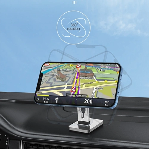 Kup Suport auto magnetic AWEI X19 pentru bord argintiu/negru - AWEI118 - {ean13} - Sklep Home Screen