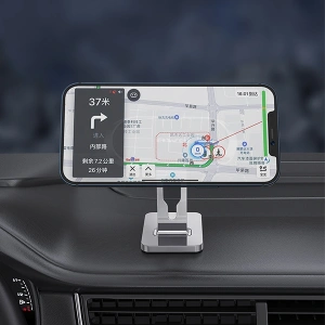 Kup Suport auto magnetic AWEI X19 pentru bord argintiu/negru - AWEI118 - {ean13} - Sklep Home Screen