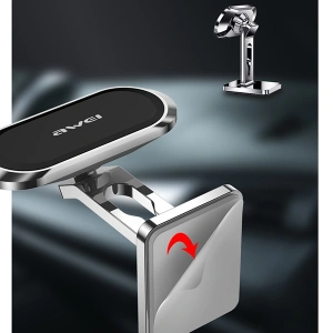 Kup Suport auto magnetic AWEI X19 pentru bord argintiu/negru - AWEI118 - {ean13} - Sklep Home Screen