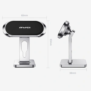 Kup Suport auto magnetic AWEI X19 pentru bord argintiu/negru - AWEI118 - {ean13} - Sklep Home Screen