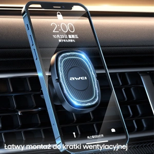 Kup Uchwyt samochodowy AWEI X21 do kratki wentylacyjnej czarny - AWEI120 - {ean13} - Sklep Home Screen