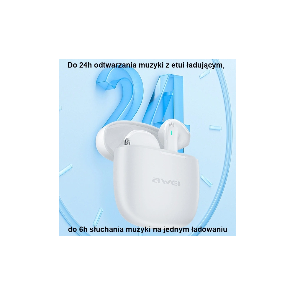 Słuchawki TWS AWEI Bluetooth 5.3 T26 Pro czarne