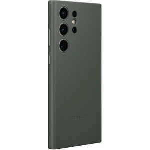 Buy Samsung Galaxy S23 Ultra EF-VS918LG Leather Cover Green - SMG856 - {ean13} - Home Screen Store Europe