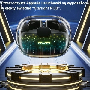 Kup Słuchawki TWS AWEI Bluetooth 5.3 T52 Pro czarne - AWEI124 - {ean13} - Sklep Home Screen