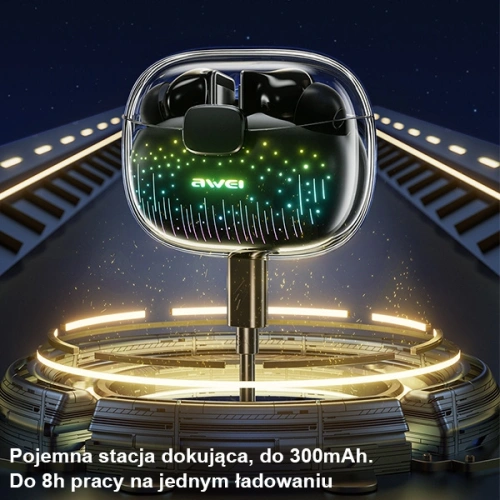 Kup Bezdrátová sluchátka TWS AWEI Bluetooth 5.3 T52 Pro černá - AWEI124 - {ean13} - Sklep Home Screen