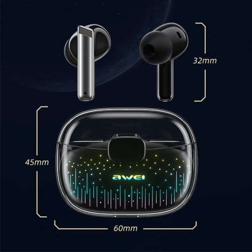 Kup Bezdrátová sluchátka TWS AWEI Bluetooth 5.3 T52 Pro černá - AWEI124 - {ean13} - Sklep Home Screen