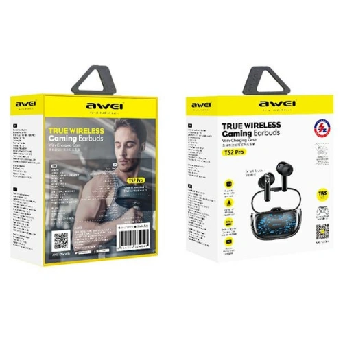 Kup Bezdrátová sluchátka TWS AWEI Bluetooth 5.3 T52 Pro černá - AWEI124 - {ean13} - Sklep Home Screen