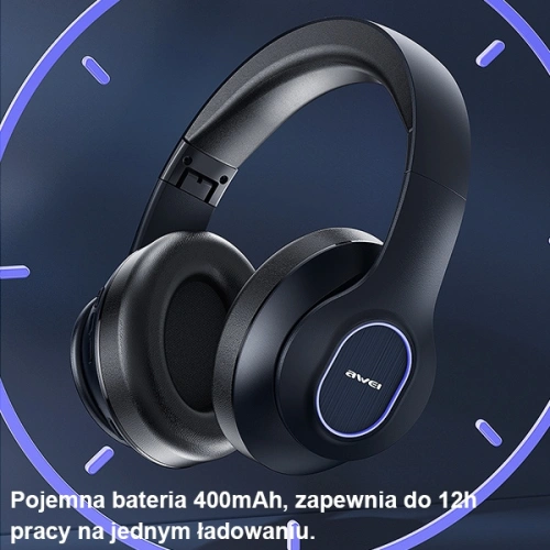 Kup Căști over-ear AWEI Bluetooth A100BL negre - AWEI126 - {ean13} - Sklep Home Screen