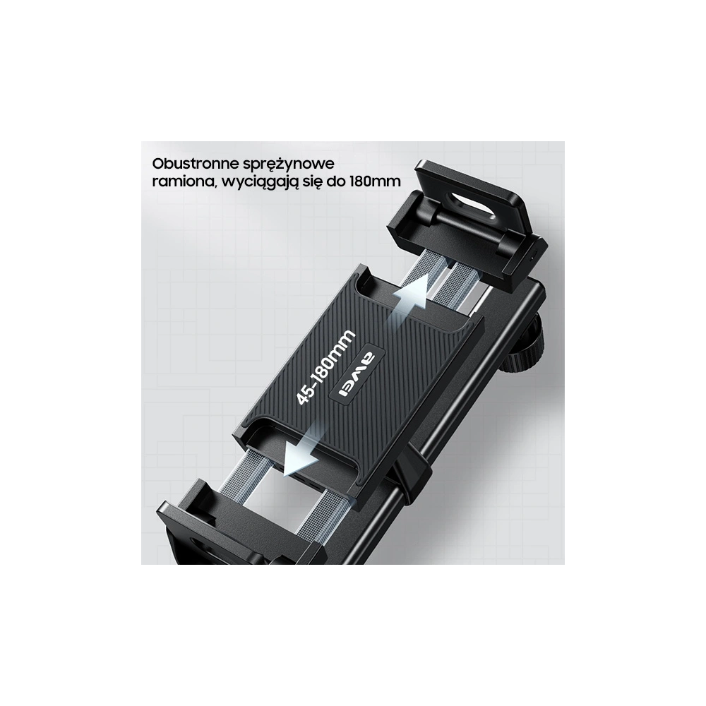 Uchwyt do zagłówka AWEI X40 czarny/black