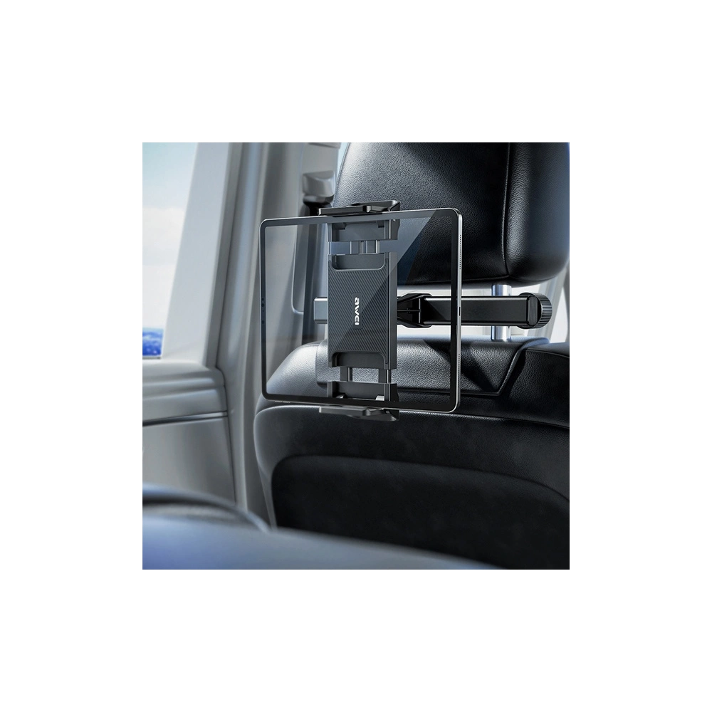 Uchwyt do zagłówka AWEI X40 czarny/black