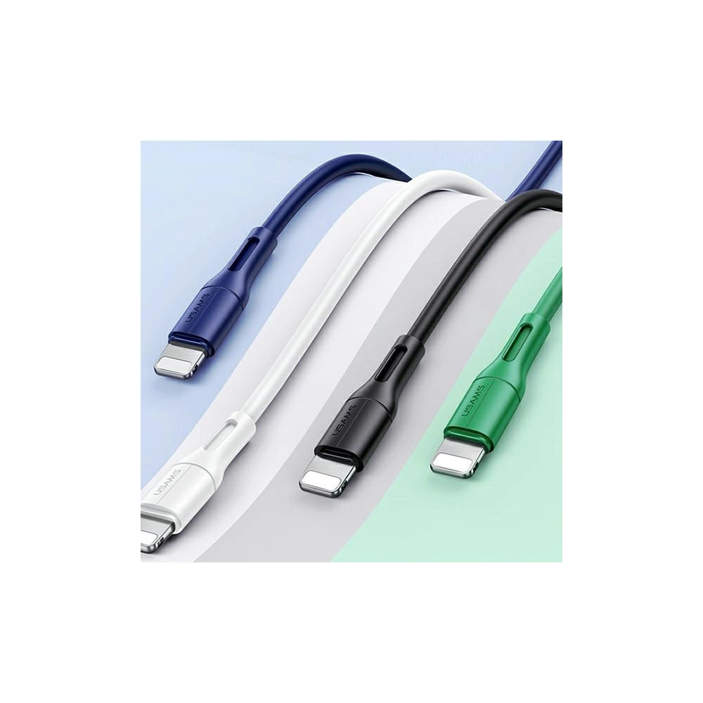 Kabel USB-A - Lightning USAMS U68 2A 1m biały SJ500USB02 (US-SJ500)