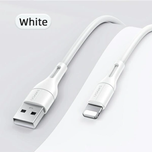 Buy USAMS U68 USB-A - Lightning Cable 2A Fast Charge 1m white SJ500USB02 (US-SJ500) - USA881 - {ean13} - Home Screen Store Europe
