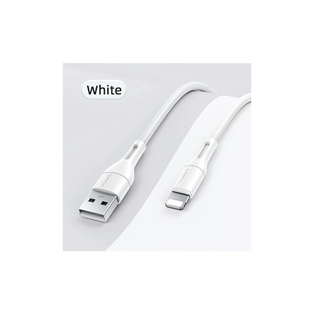 Kabel USB-A - Lightning USAMS U68 2A 1m biały SJ500USB02 (US-SJ500)