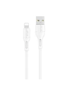 USB-A - Lightning kábel USAMS U68 2A 1m fehér SJ500USB02 (US-SJ500)