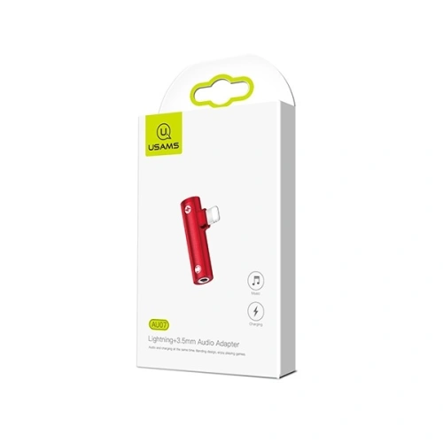 Kup Lightning adapter - Lightning + Jack 3,5mm USAMS SJ276LN03 (US-SJ276) - USA880 - {ean13} - Sklep Home Screen