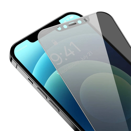 Buy Baseus Privacy Glass SGQP051102 0.3mm Apple iPhone 12/12 Pro - BSU3972 - {ean13} - Home Screen Store Europe
